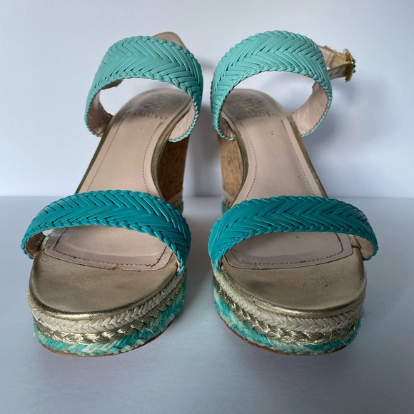 Gorgeous Vince Camuto summer wedges, sz 8,5 - Picture 3 of 9